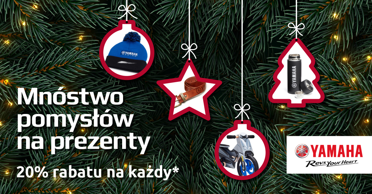 Odzież i gadżety Yamaha w świątecznej promocji -20%